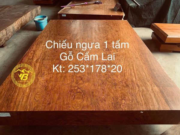 Chiếu ngựa 1 tấm gỗ Câm lai khủng CN08 1