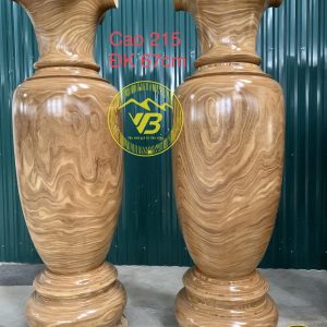 Đôi lục bình nguyên khối khủng gỗ Cẩm vàng KLB01 1
