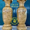 Đôi lục bình to nguyên khối gỗ Cẩm Vàng KLB03 1