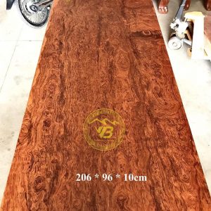 Mặt bàn nguyên khối vân Chun gỗ Cẩm Lai BGNK02 1