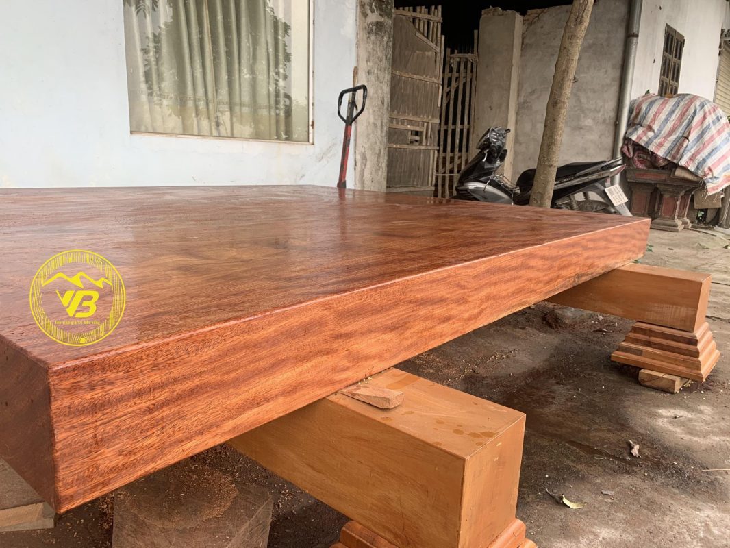 Sập chiếu ngựa vân chun gỗ Cẩm Hồng CN13 3