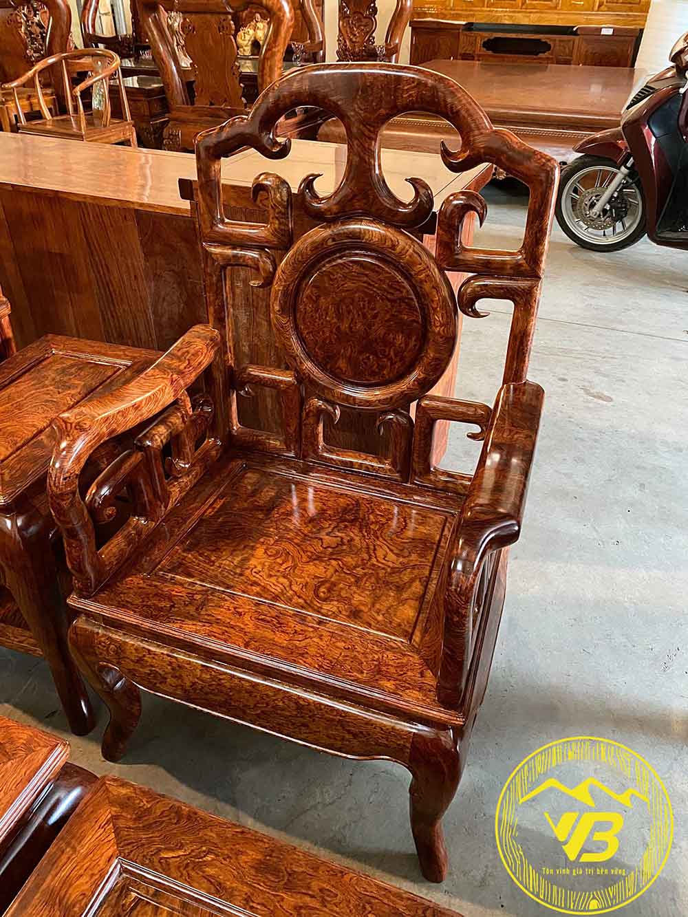 Bàn Ghế Móc Mỏ (Móc Tàu) Gỗ Cẩm Lai BGM01 3