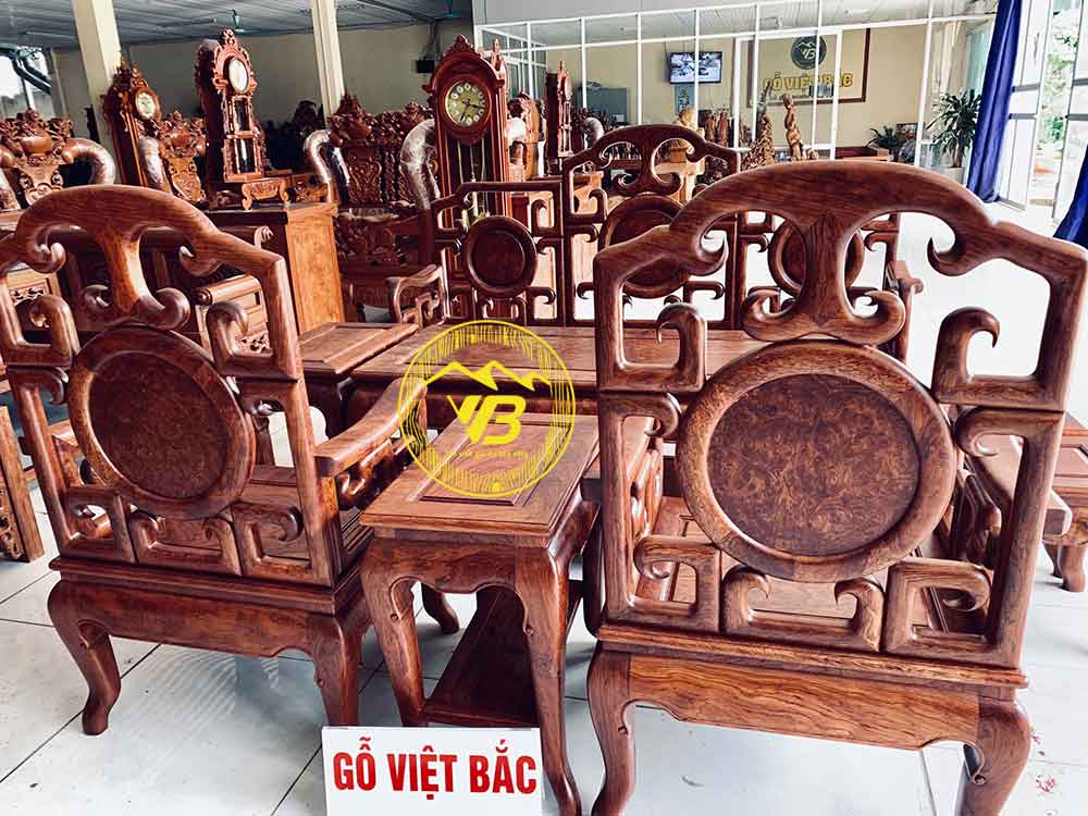 Bàn Ghế Móc Mỏ (Móc Tàu) Gỗ Cẩm Lai BGM01 4