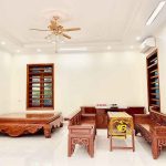 Bàn giao sập gỗ trường kỷ kệ tivi gỗ Cẩm Lai cho khách hàng Hà Nam