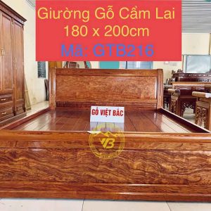 Giường Trơn Gỗ Cẩm Lai giát phản GTB103 1