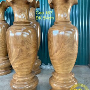 Đôi Lục Bình Gỗ Cẩm Vàng siêu đẹp KLB104 1