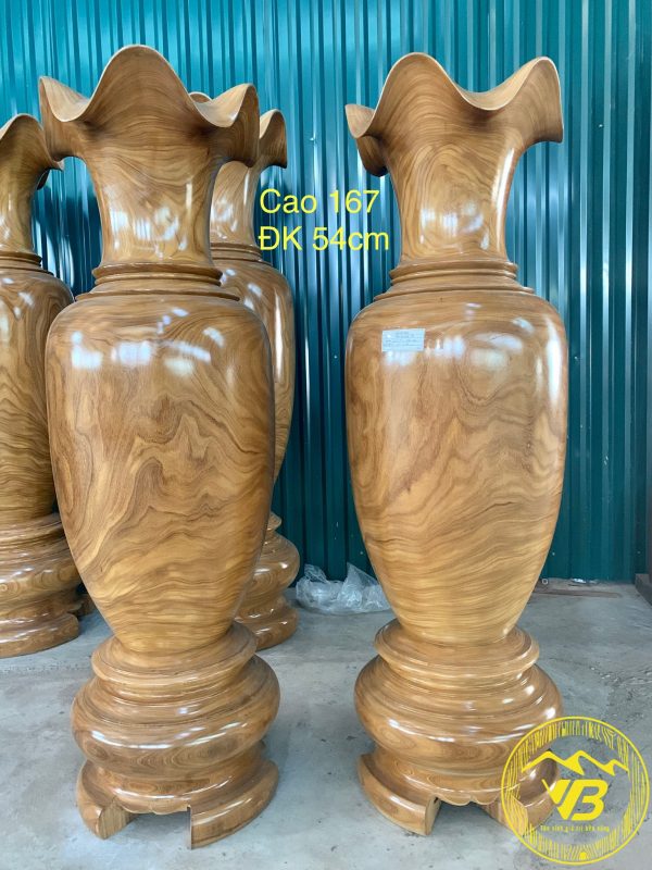 Đôi Lục Bình Gỗ Cẩm Vàng siêu đẹp KLB104 1