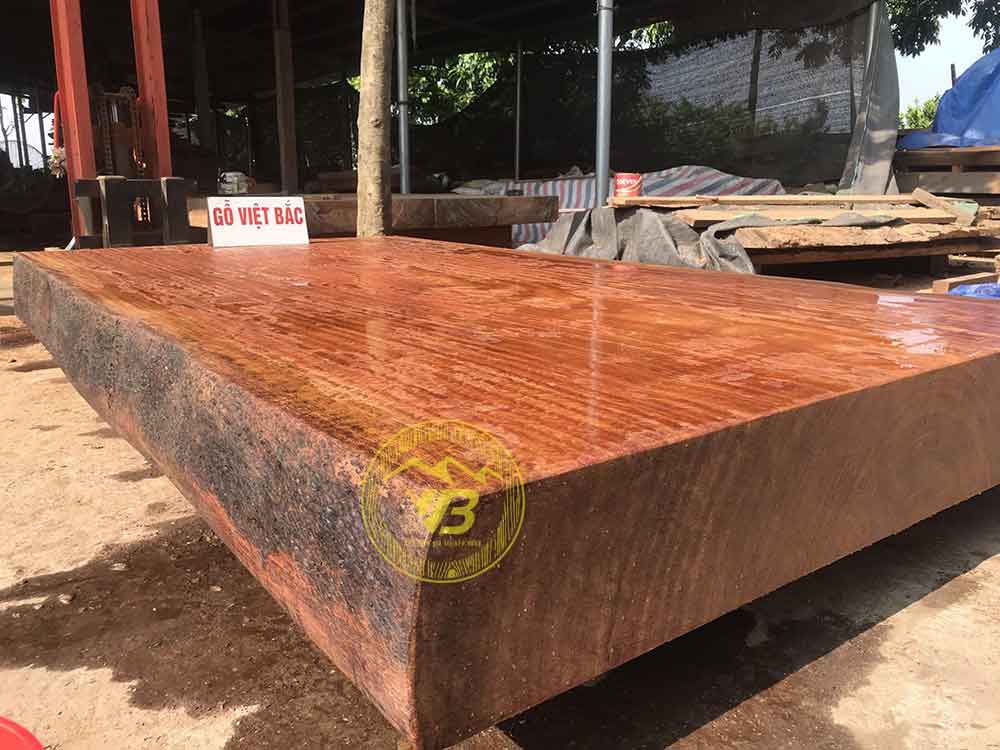 Sập Chiếu Ngựa 1 Tấm Nguyên Khối gỗ Cẩm Hồng CN15 3