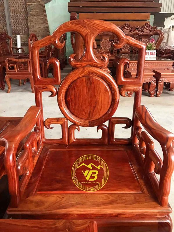 Bộ bàn ghế Móc gỗ Trắc Nam Phi - 10 món BGNK06 2