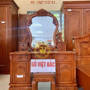 Bàn Phấn Hoa Hồng Gỗ Hương Đá BP02 1