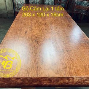 Mặt bàn nguyên khối Gỗ Cẩm Lai BGNK09 1