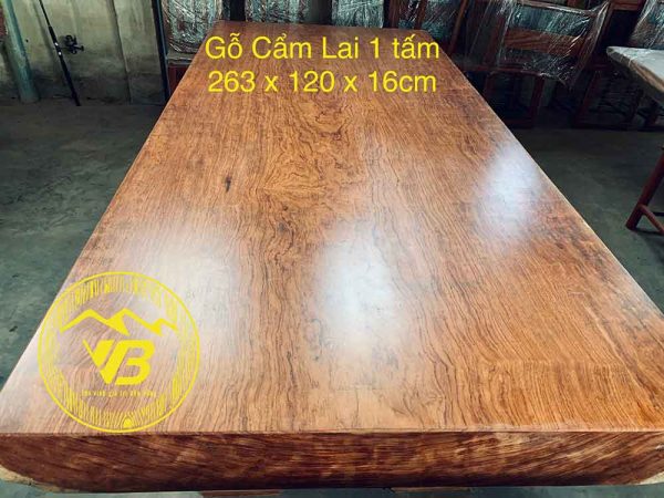 Mặt bàn nguyên khối Gỗ Cẩm Lai BGNK09 1