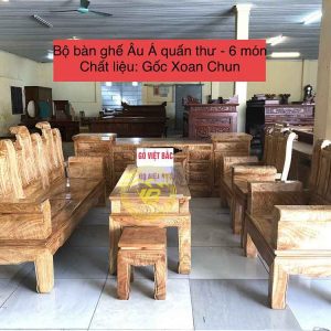 Bộ bàn ghế Âu Á Quấn Thư - 6 món BGNK11 1