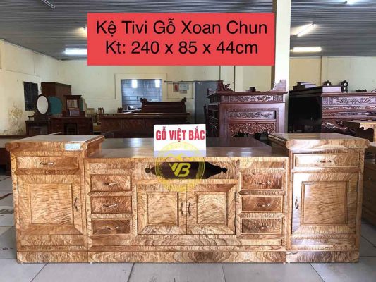 Kệ TiVi Gỗ Xoan Ta BGNK13 1