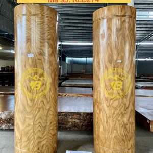 Siêu phẩm Đôi trụ Tròn Gỗ Cẩm Vàng KLB106 1