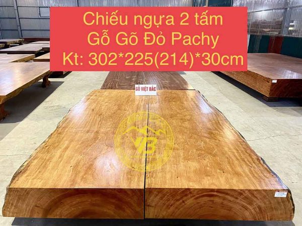 Sập Chiếu Phản Gỗ 2 Tấm Siêu Đẹp Gỗ Gõ Đỏ PaChy CN27 1