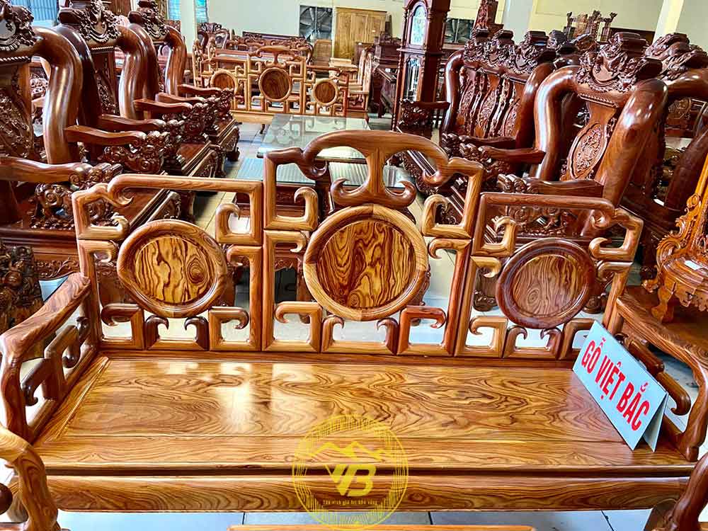 Bàn Ghế Móc Mỏ Gỗ Trắc Nam Phi (Cẩm Trắc Cẩm PadoSa) BGNK19 2