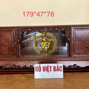 Tủ chè trơn Gỗ Cẩm Lai vân chun VIP SGTC201 1