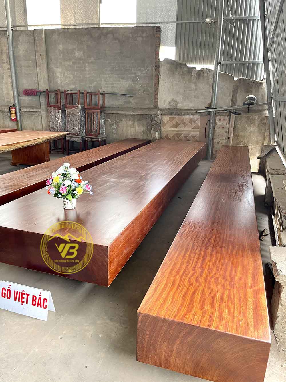 Bàn Ghế Băng K3 Gỗ Cẩm Hồng Khủng BGNK290 3