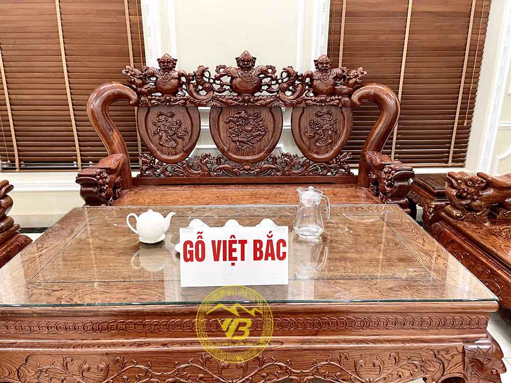 Bộ Bàn Ghế Nghê Bảo Đỉnh Gỗ Cẩm Lai BGNK21 2