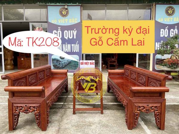 Trường Kỷ Đại Gỗ Cẩm Lai TK208 1