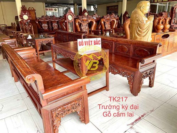 Trường Kỷ Trơn Đại Gỗ Cẩm Lai TK217 1