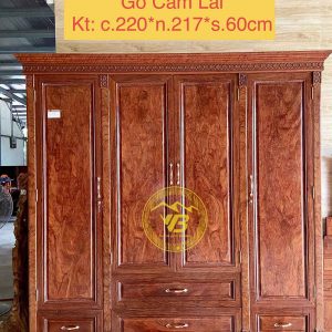 Tủ 4 cánh 3 buồng Gỗ Cẩm Lai GTBP156 1