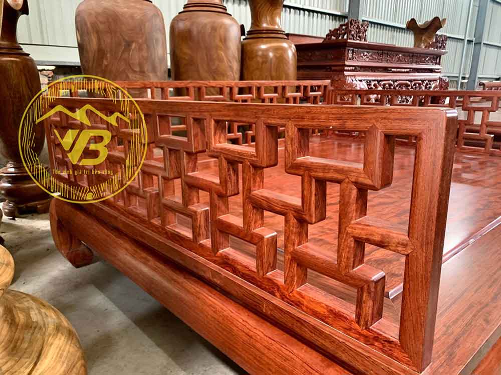 Giường 3 thành (Giường Công tử Bạc Liêu) Gỗ Cẩm Lai GTB253 3