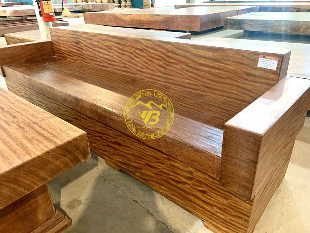 Bàn ghế nguyên khối chữ H  gỗ Cẩm Hồng BGNK289 3