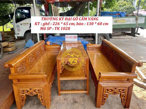 Trường Kỷ Gỗ Cẩm Vàng BGNK1028 1