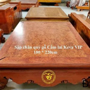 Sập Trơn Chân Quỳ 1 lá Gỗ Cẩm Lai SGTC199 1