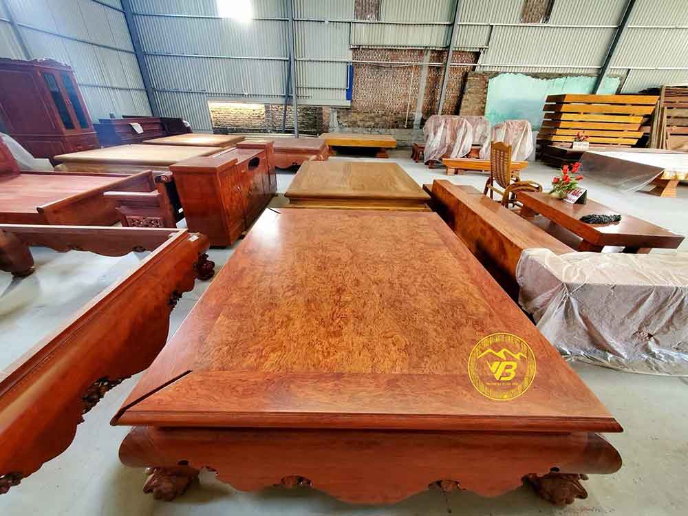 Sập Trơn Chân Quỳ 1 lá Gỗ Cẩm Lai SGTC199 2