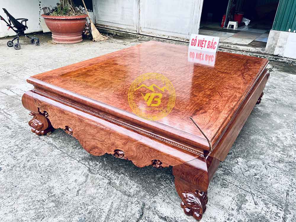Sập Gỗ Trơn 1 Lá Liền Gỗ Cẩm Lai SGTC232 2