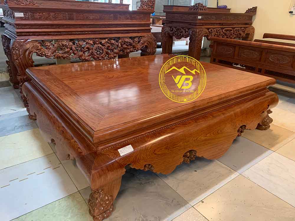 Sập Trơn Cổ liền Tứ diện 1 lá Gỗ Cẩm Lai SGTC221 2