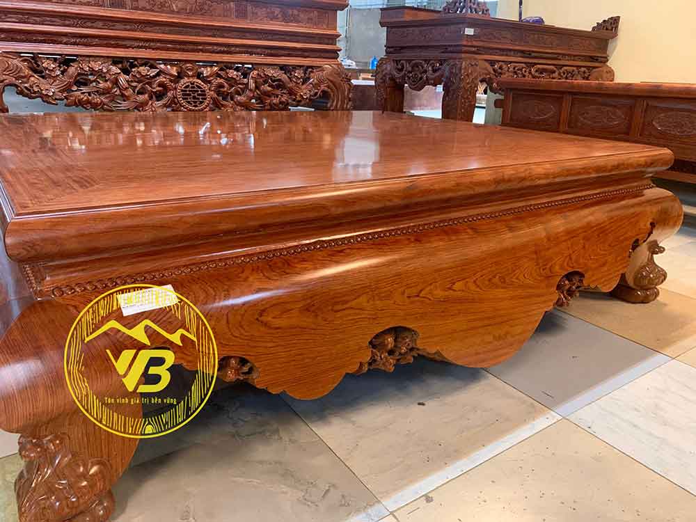 Sập Trơn Cổ liền Tứ diện 1 lá Gỗ Cẩm Lai SGTC221 3