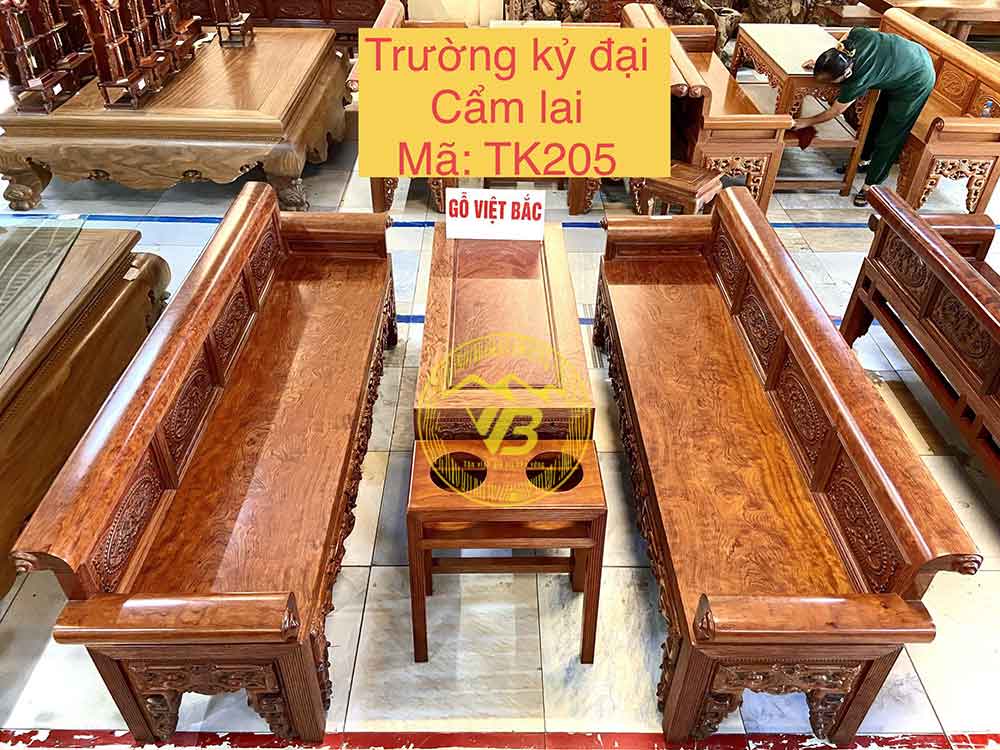 Trường Kỷ Đại Tứ Quý Gỗ Cẩm Lai TK205 1