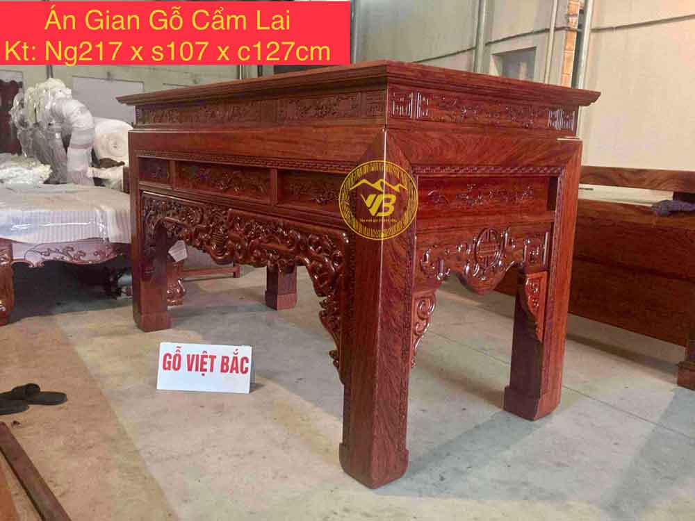 Án gian Ngũ Phúc Gỗ Cẩm Lai ST213 1