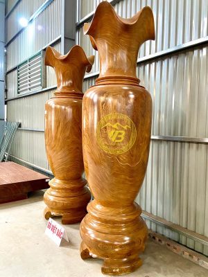 Cặp Lục bình gỗ Cẩm Vàng Siêu Khủng KLB277 2
