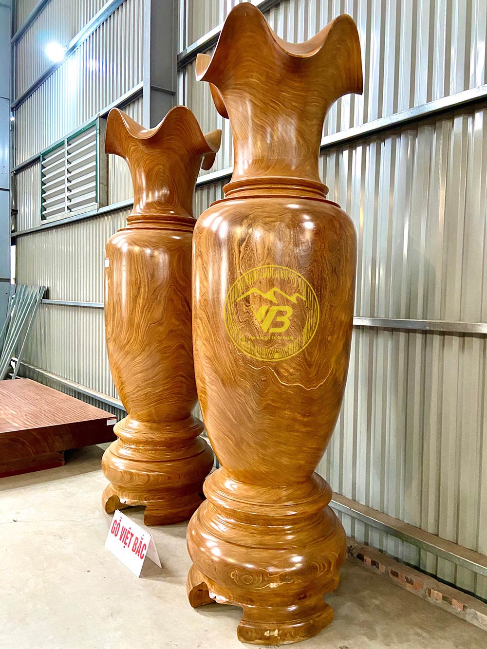 Cặp Lục bình gỗ Cẩm Vàng Siêu Khủng KLB277 2