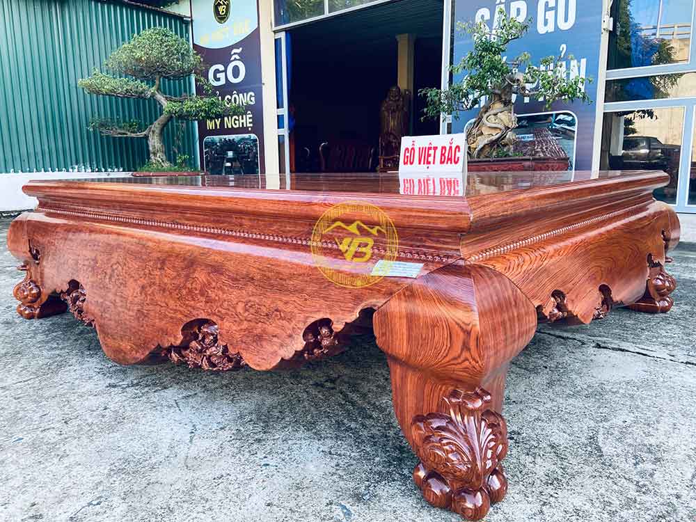 Sập Gỗ Trơn 1 Lá Liền Gỗ Cẩm Lai SGTC233 2