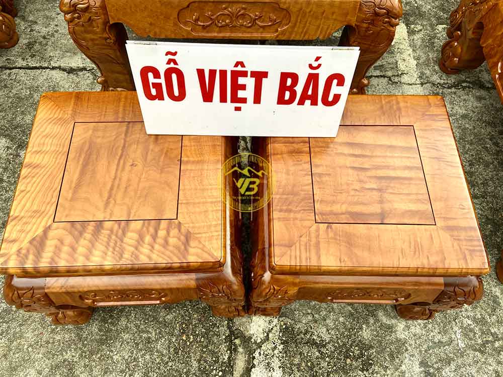 Bộ bàn ghế Minh Quốc Đào cột 12, 10 món BGCC231 5