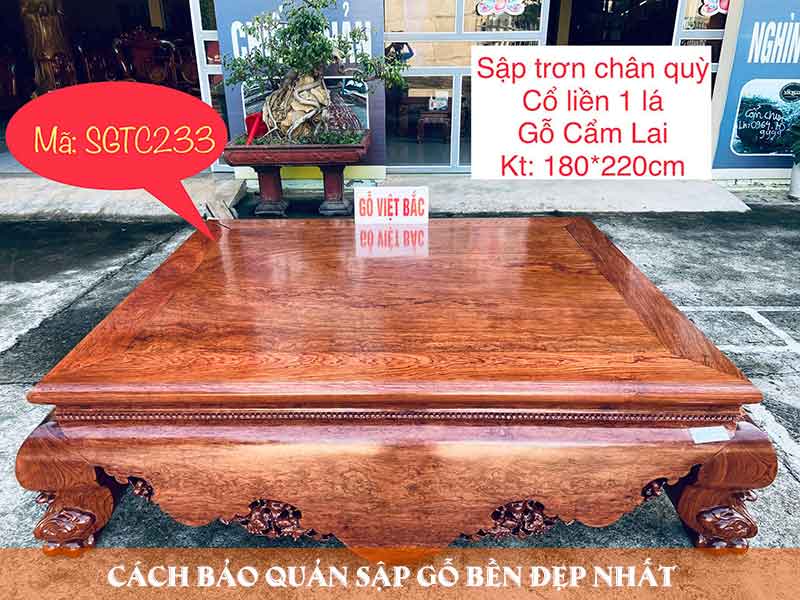 Gỗ Việt Bắc – Hướng dẫn bảo quản sập gỗ bền đẹp 1