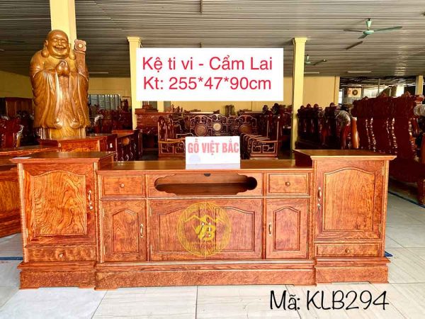 Kệ ti vi gỗ Cẩm Lai KL294 1