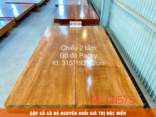 Sập gỗ nguyên khối gỗ gõ đỏ giá trị cách nhận biết 1