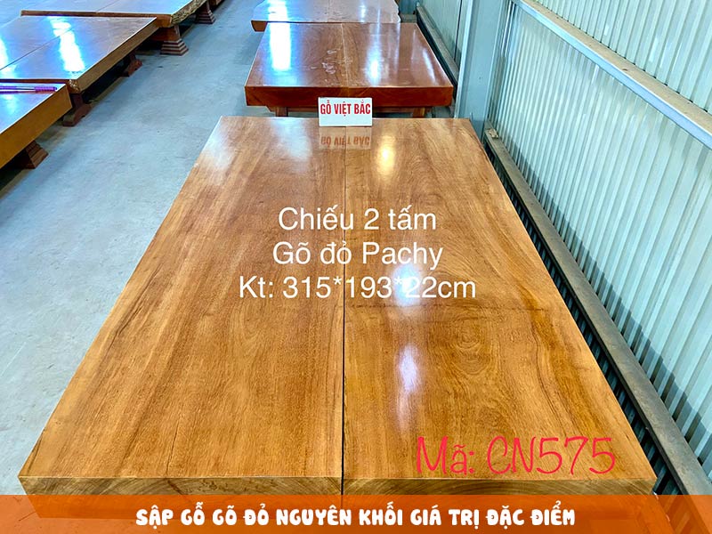 Sập gỗ nguyên khối gỗ gõ đỏ giá trị cách nhận biết 1