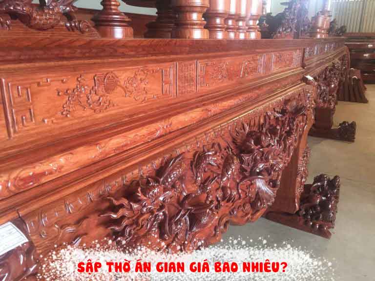 Bàn thờ án gian, sập thờ gỗ đẹp giá bao nhiêu? 3