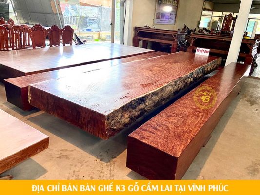 Mua ở đâu Bộ bàn ghế K3 Nguyên khối gỗ Cẩm Lai tại Vĩnh Phúc? 2