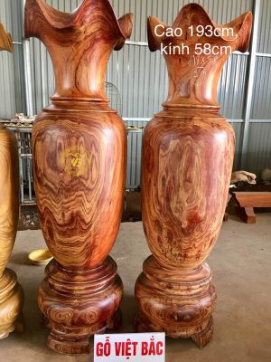 Địa chỉ bán Lục Bình nguyên khối Gỗ Hương đỏ 1