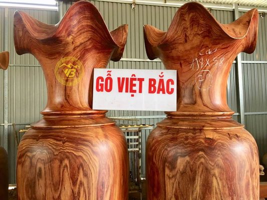 Địa chỉ bán Lục Bình nguyên khối Gỗ Hương đỏ 2