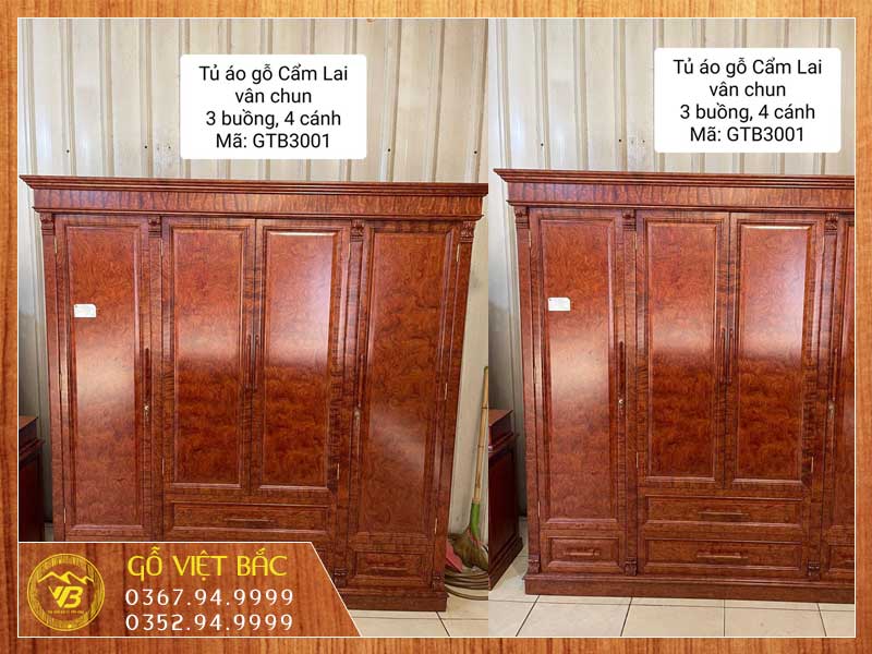 Cơ sở bán tủ quần áo gỗ cao cấp tại Phú Thọ 1